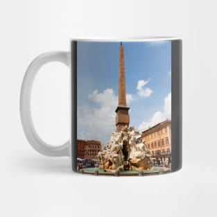 Fountain of the Four Rivers Rome Italy Mug